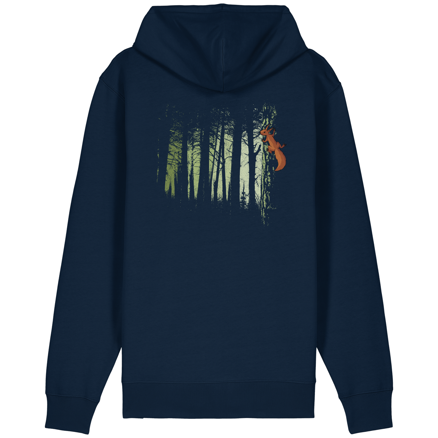 Eichhörnchen im Zwielicht-Wald - Organic Relaxed Zipper