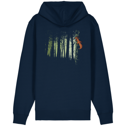 Eichhörnchen im Zwielicht-Wald - Organic Relaxed Zipper