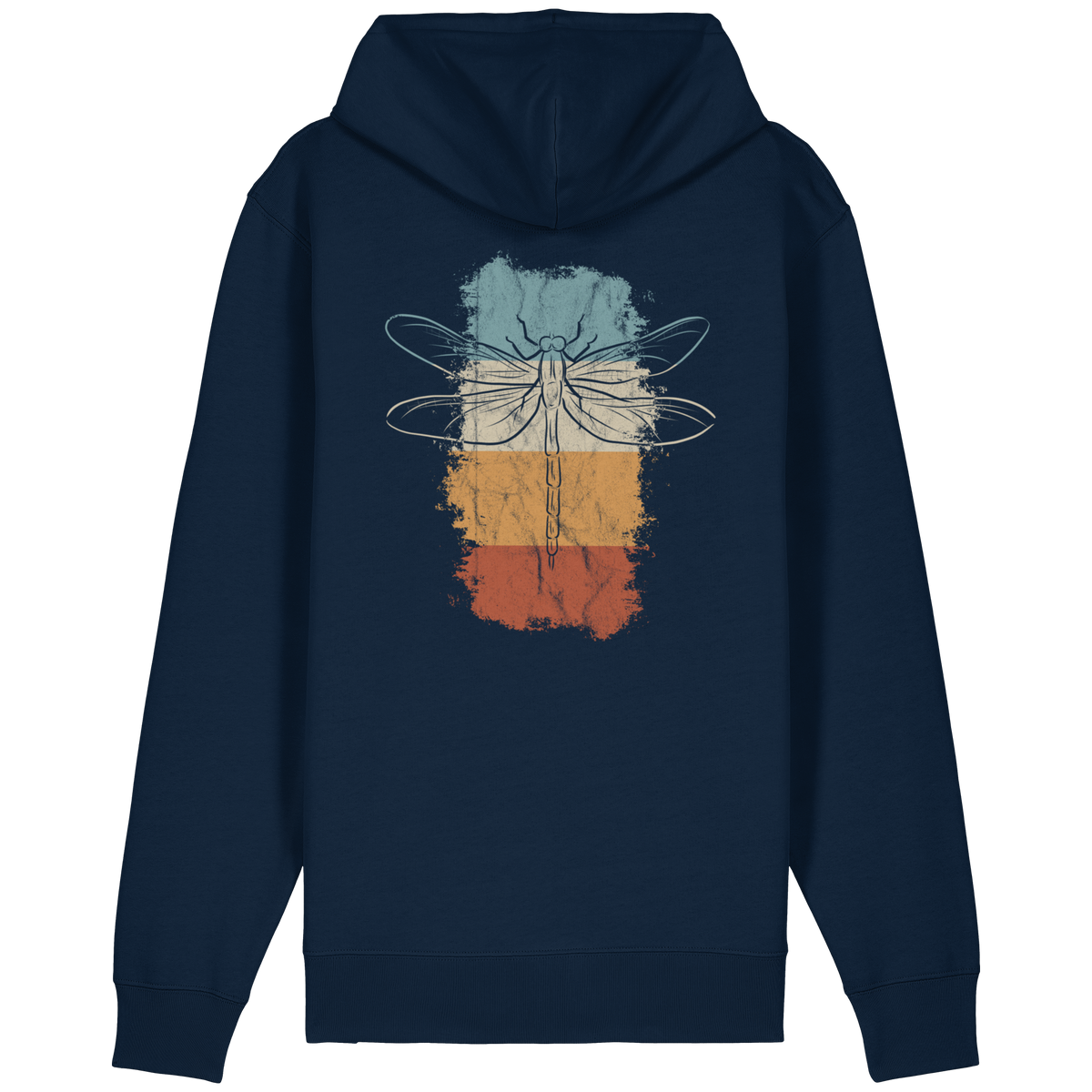 Retro Kunst Libelle | Vintage Dragonfly - Organic Relaxed Zipper