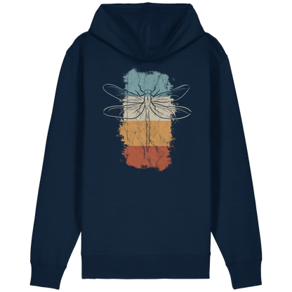 Retro Kunst Libelle | Vintage Dragonfly - Organic Relaxed Zipper