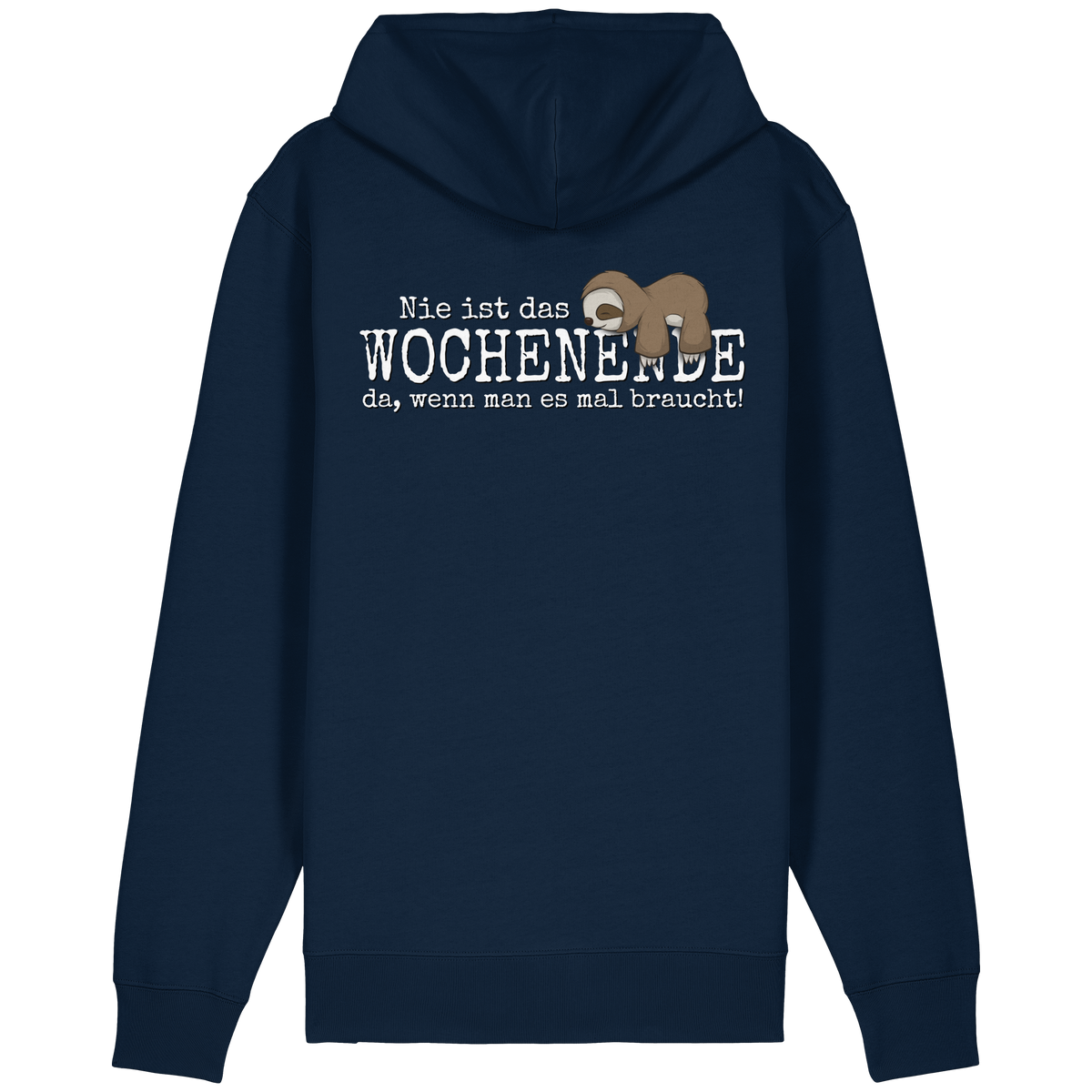 Kawaii Faultier Wochenende - Organic Relaxed Zipper