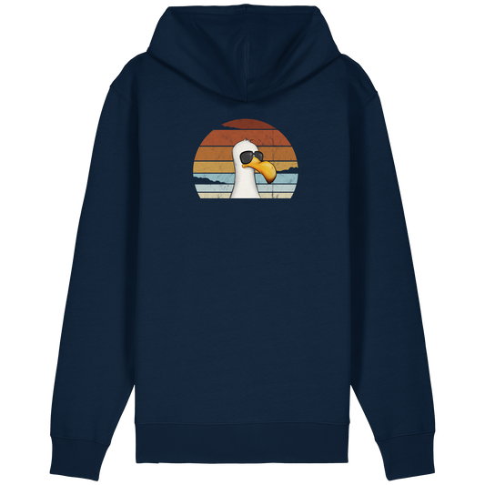 Cool lässige Retro Möwe - Organic Relaxed Zipper