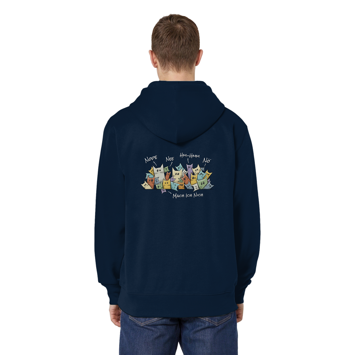 Nope, Nee, Nö Katzen - Organic Relaxed Zipper