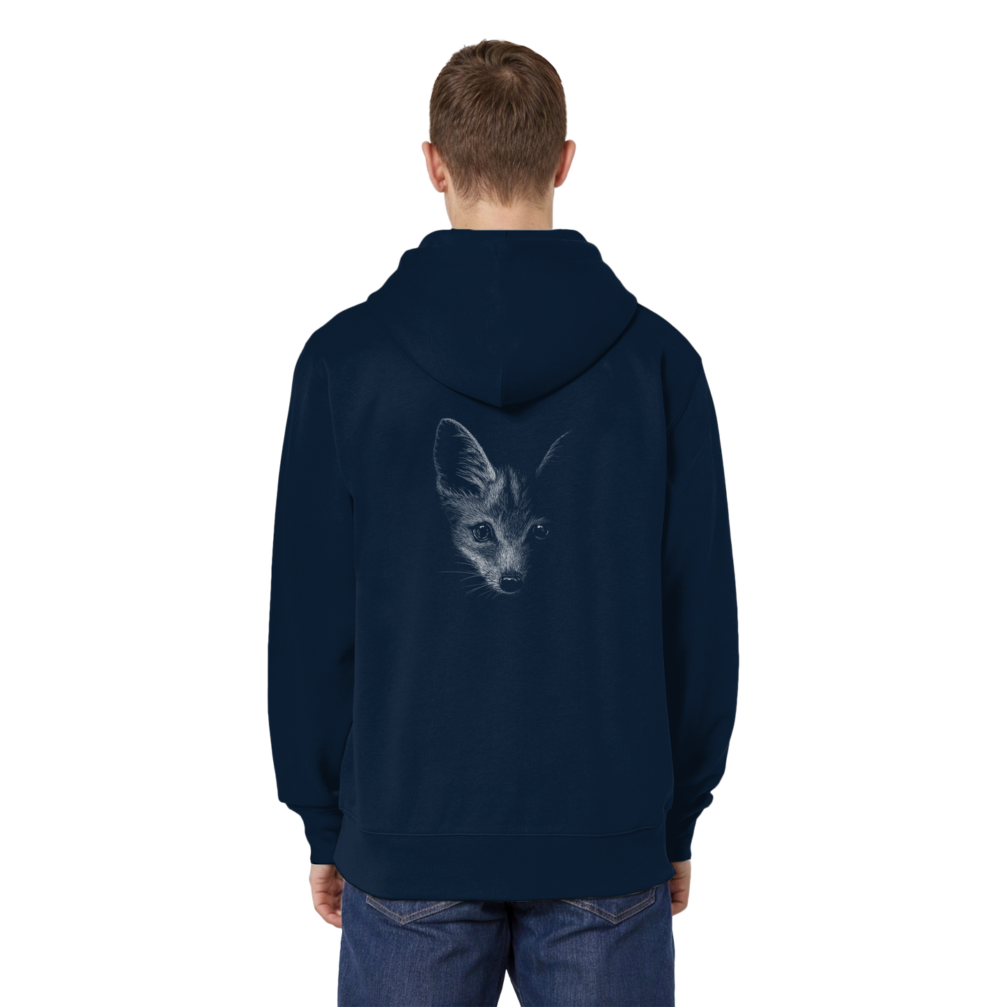 Fuchs Kritzelkunst Illustration - Organic Relaxed Zipper