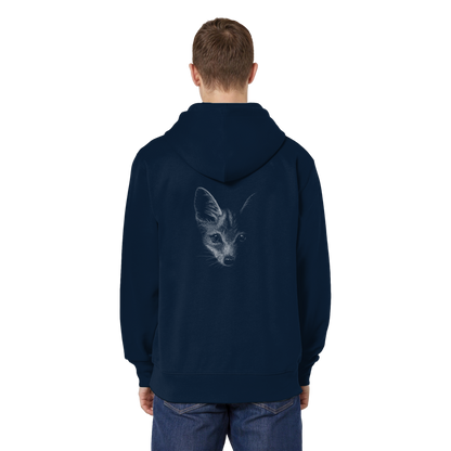 Fuchs Kritzelkunst Illustration - Organic Relaxed Zipper