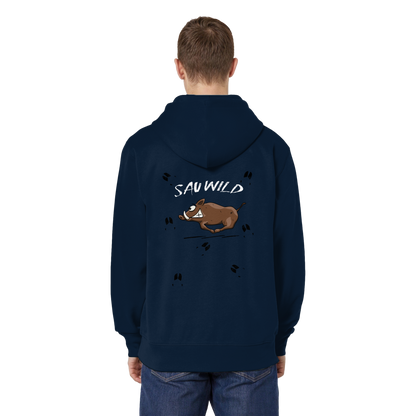 Sauwild wilde Sau | Wildschwein Keiler - Organic Relaxed Zipper
