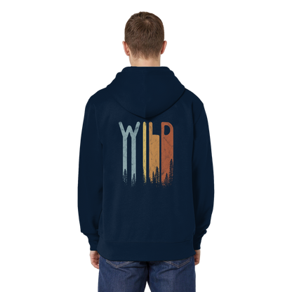 Wild Retro Schriftzug - Organic Relaxed Zipper