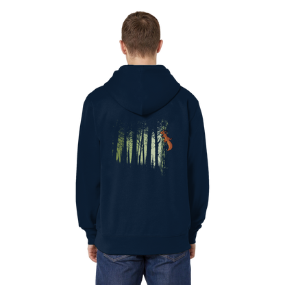 Eichhörnchen im Zwielicht-Wald - Organic Relaxed Zipper