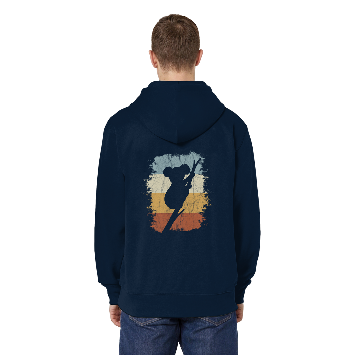 Retro kletternder Koala-Bär - Organic Relaxed Zipper