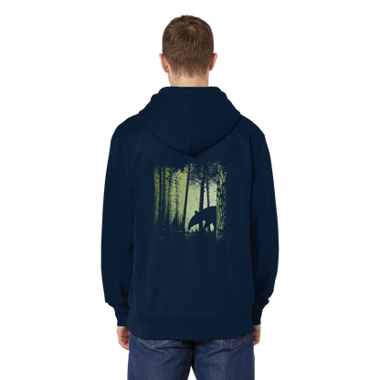 Lässiger Tapir im Zwielicht Wald - Organic Relaxed Zipper