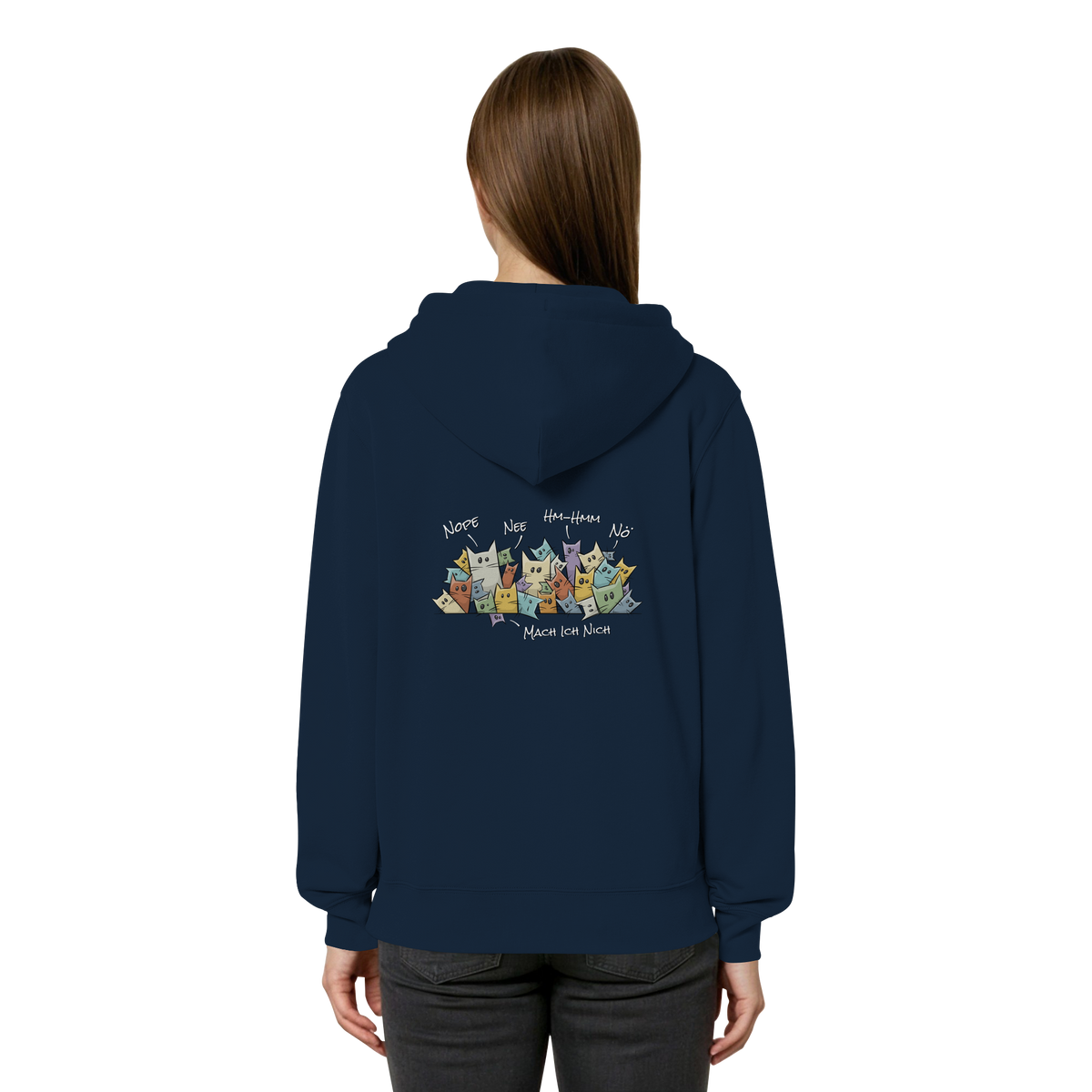Nope, Nee, Nö Katzen - Organic Relaxed Zipper