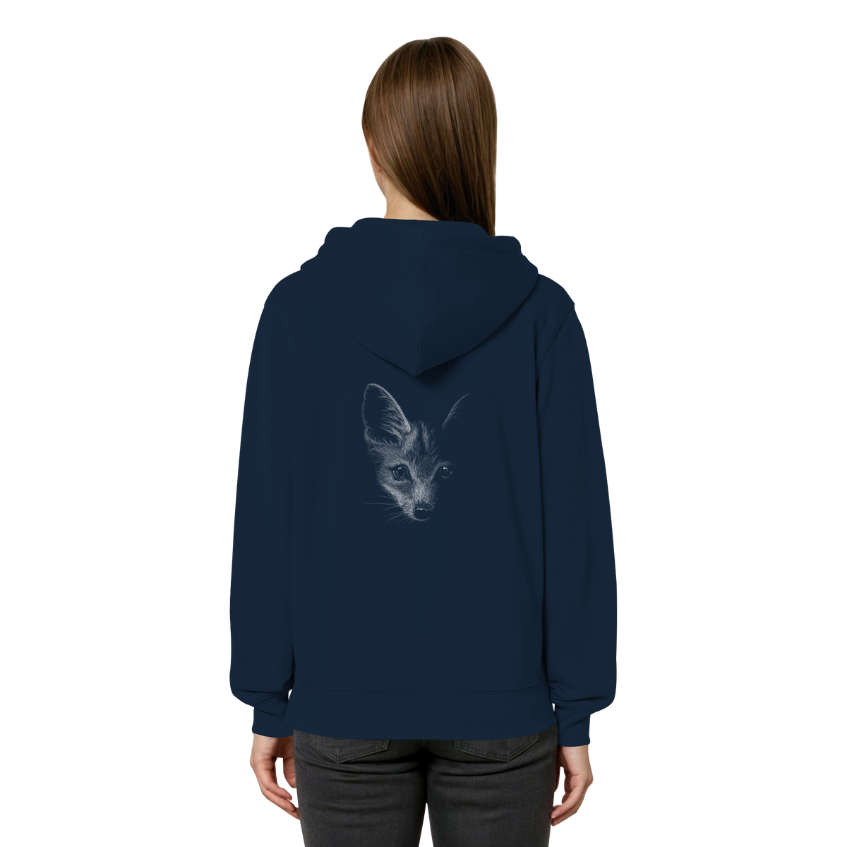 Fuchs Kritzelkunst Illustration - Organic Relaxed Zipper