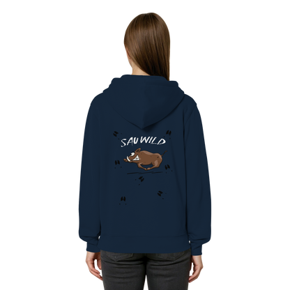 Sauwild wilde Sau | Wildschwein Keiler - Organic Relaxed Zipper