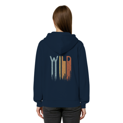 Wild Retro Schriftzug - Organic Relaxed Zipper