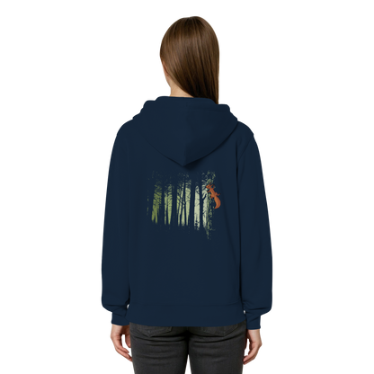 Eichhörnchen im Zwielicht-Wald - Organic Relaxed Zipper