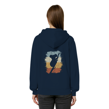 Retro kletternder Koala-Bär - Organic Relaxed Zipper