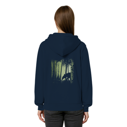 Lässiger Tapir im Zwielicht Wald - Organic Relaxed Zipper
