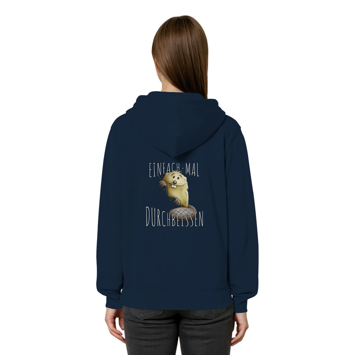 Einfach mal Durchbeissen Biber - Organic Relaxed Zipper