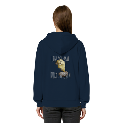 Einfach mal Durchbeissen Biber - Organic Relaxed Zipper