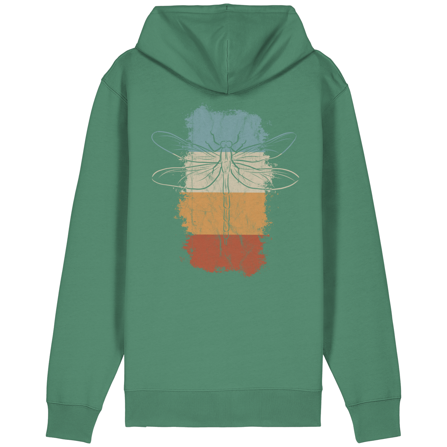 Retro Kunst Libelle | Vintage Dragonfly - Organic Relaxed Zipper
