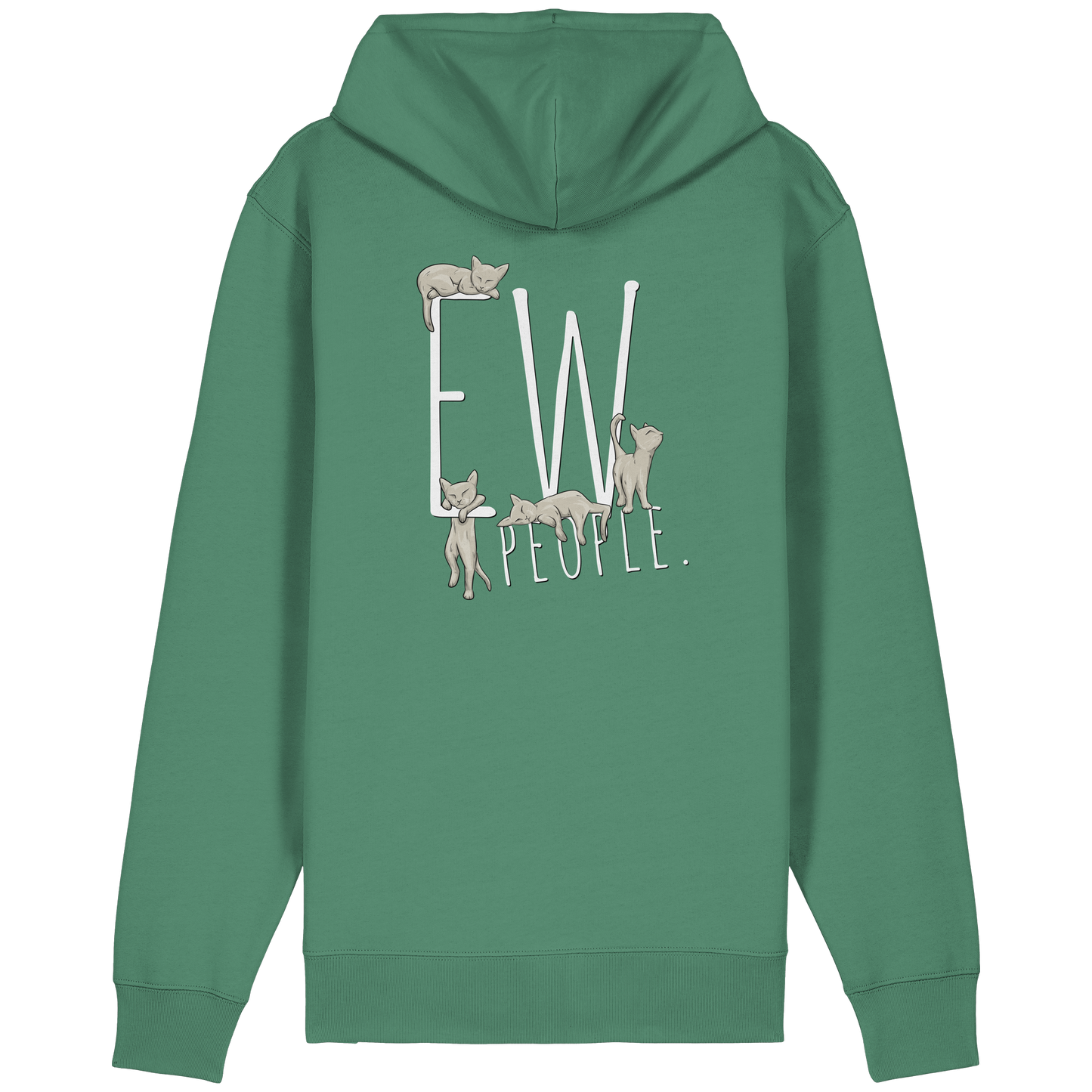 Ew, People. Sarkastische Katzen - Organic Relaxed Zipper