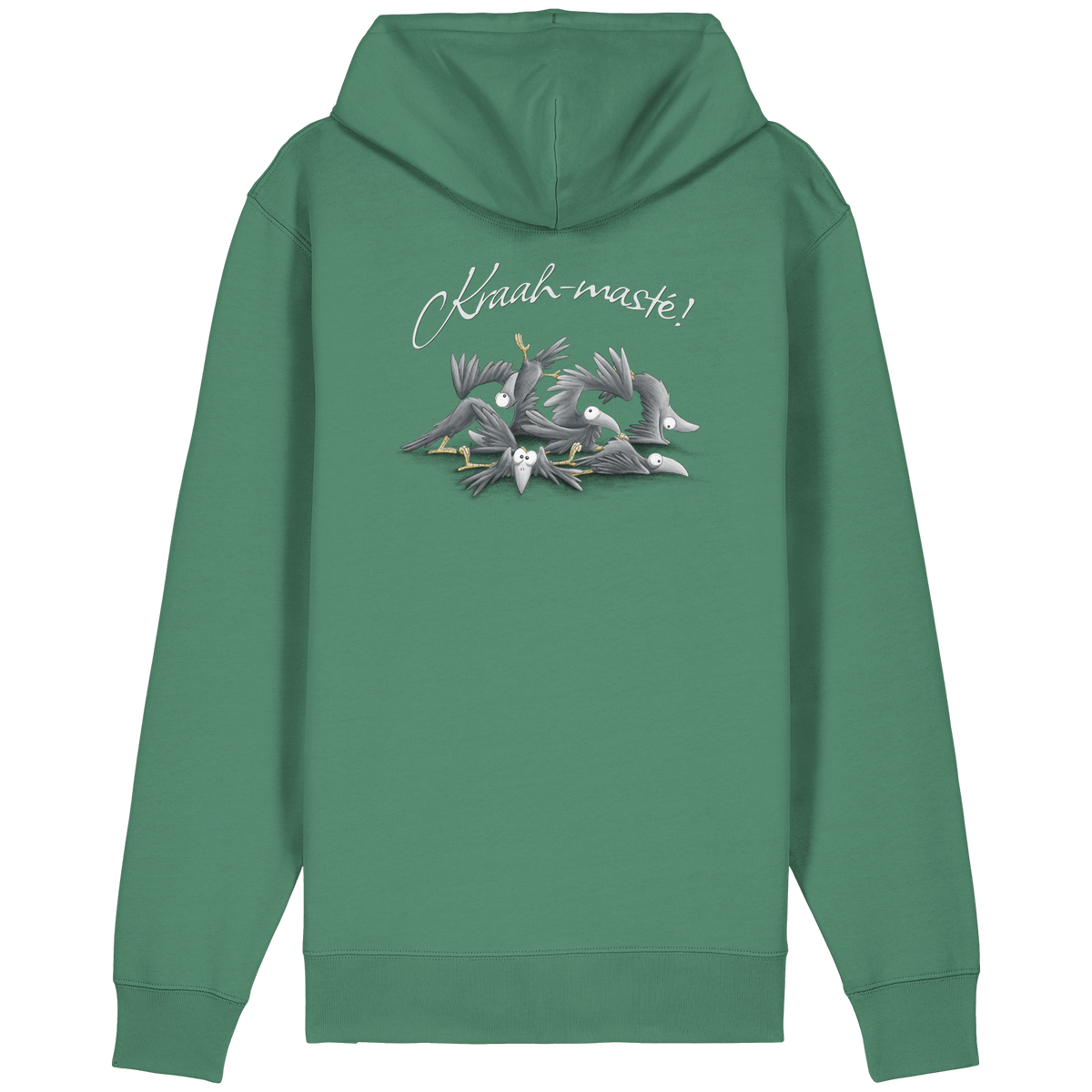 Kraah-masté! Yoga Raben Krähen - Organic Relaxed Zipper