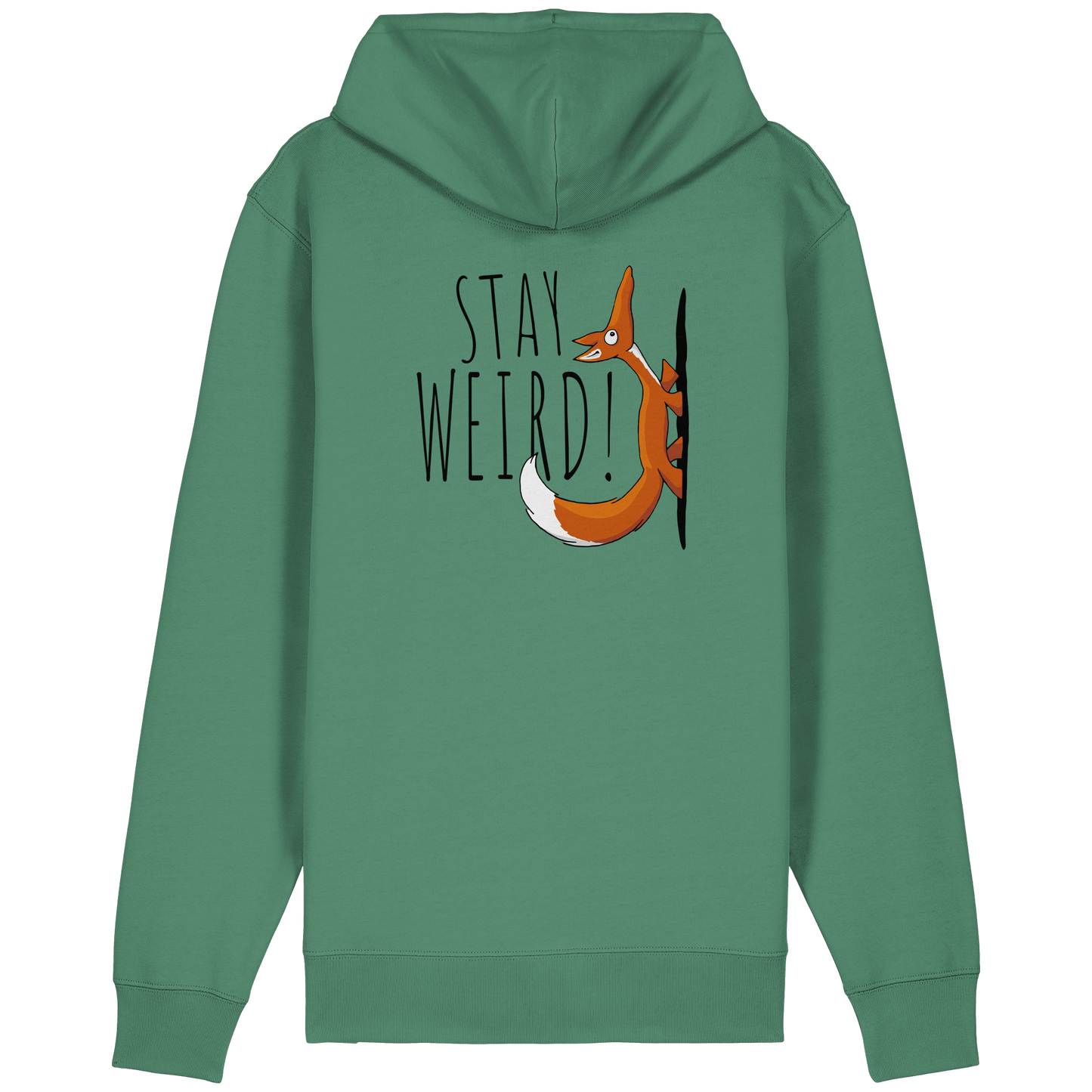 Stay Weird! Schräger Fuchs - Organic Relaxed Zipper