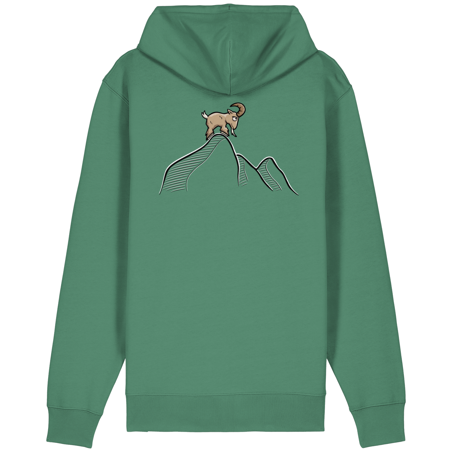 Ziegenbock in den Bergen - Organic Relaxed Zipper