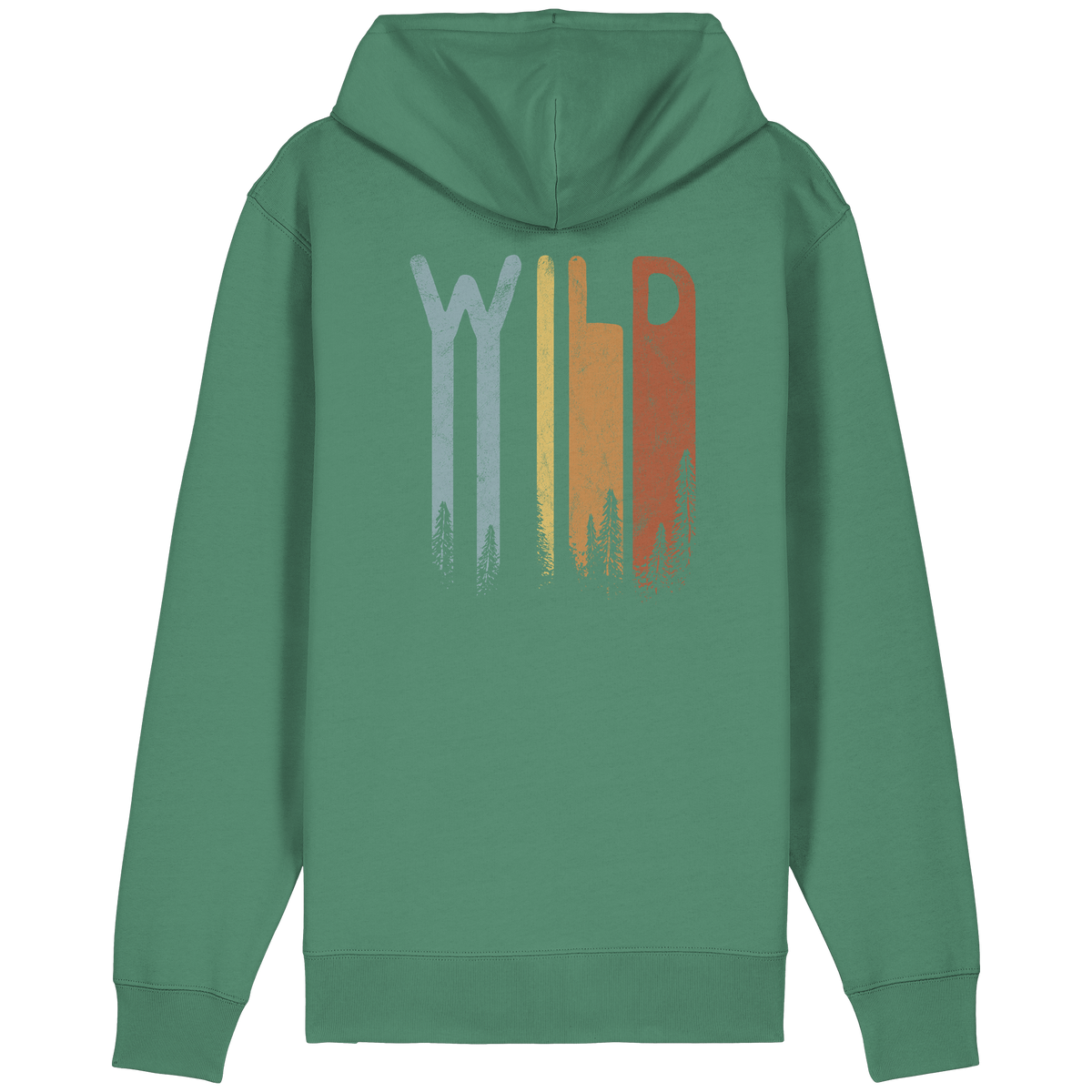 Wild Retro Schriftzug - Organic Relaxed Zipper