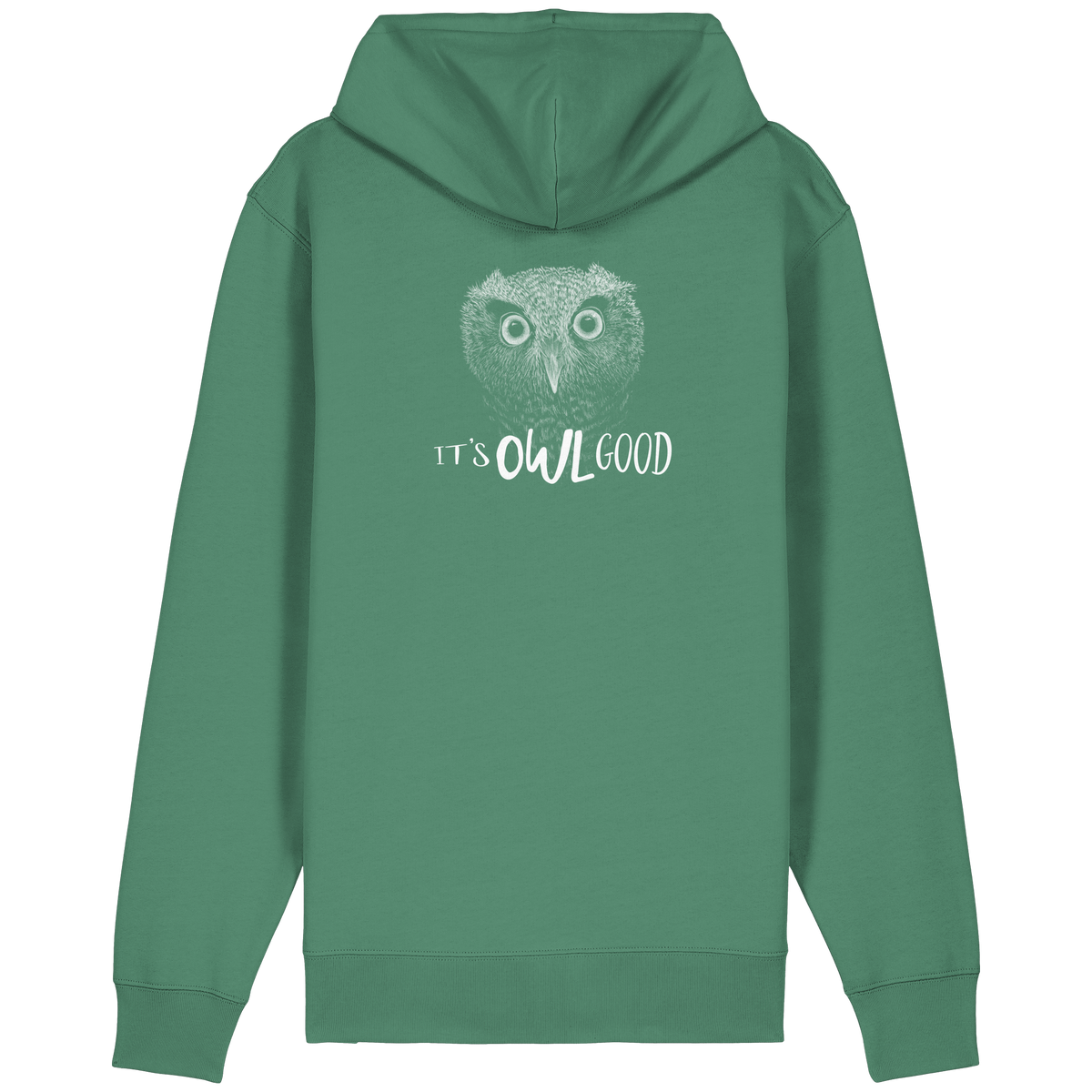 OWL Good | Kritzel-Kunst-Eule - Organic Relaxed Zipper