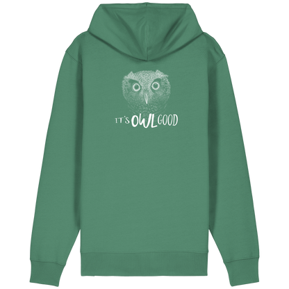 OWL Good | Kritzel-Kunst-Eule - Organic Relaxed Zipper