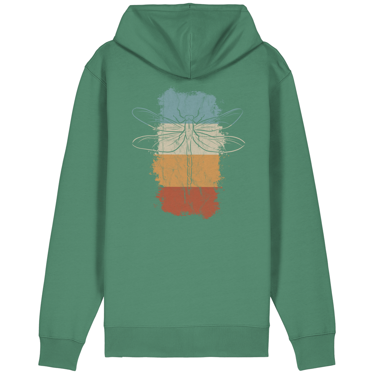 Retro Kunst Libelle | Vintage Dragonfly - Organic Relaxed Zipper