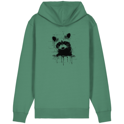 Funky Street Art Waschbär - Organic Relaxed Zipper