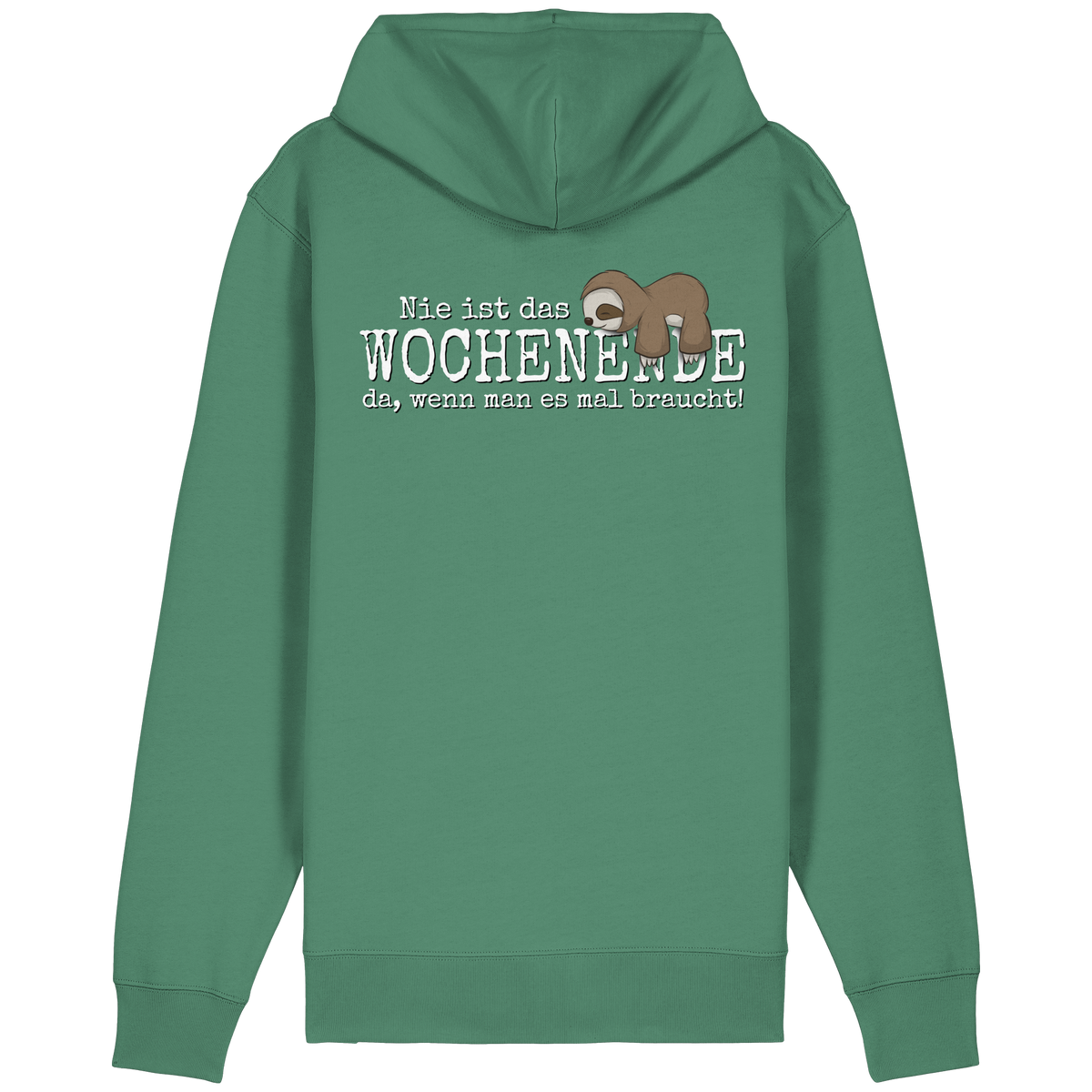 Kawaii Faultier Wochenende - Organic Relaxed Zipper