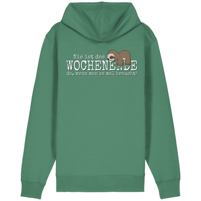 Kawaii Faultier Wochenende - Organic Relaxed Zipper