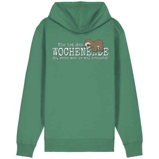 Kawaii Faultier Wochenende - Organic Relaxed Zipper