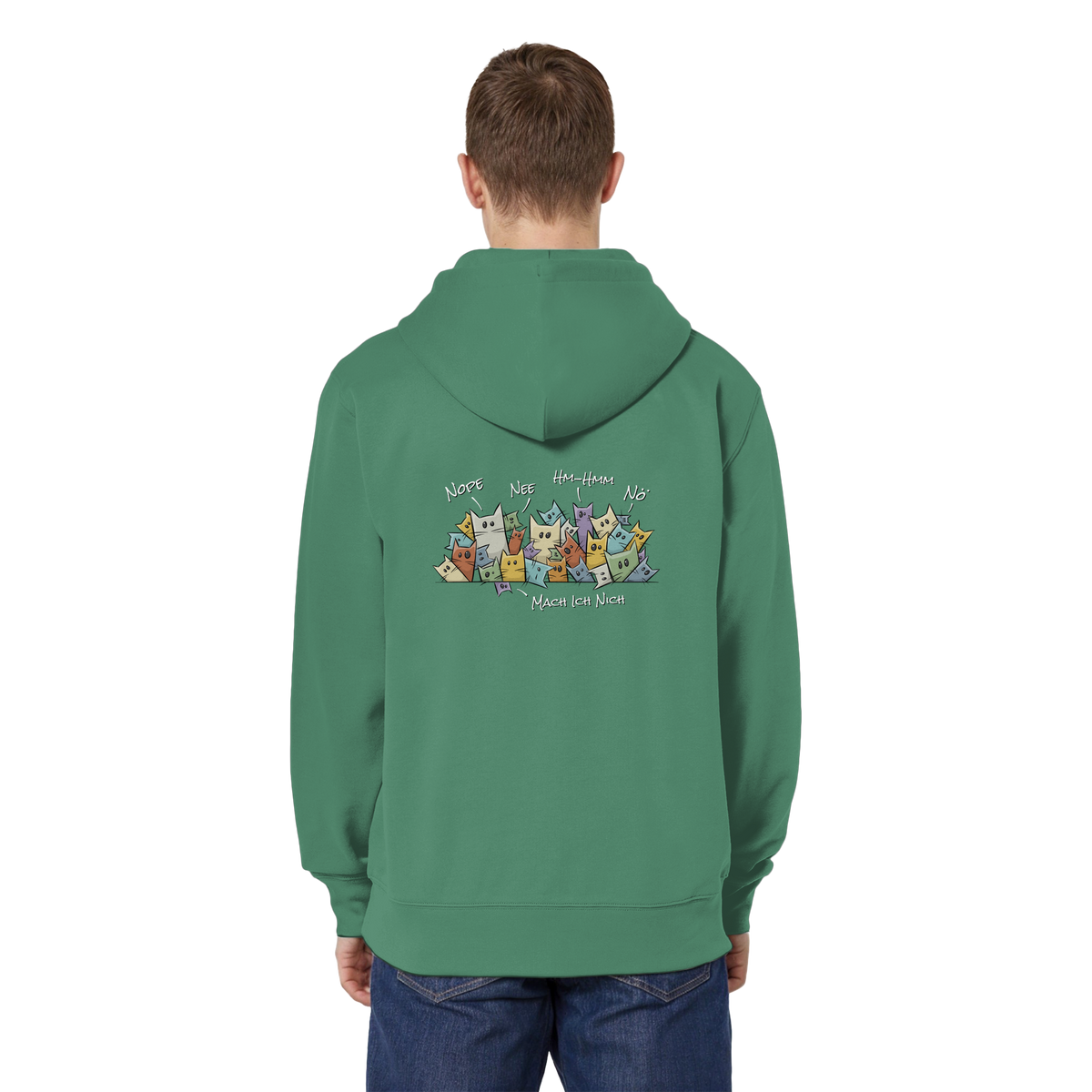 Nope, Nee, Nö Katzen - Organic Relaxed Zipper