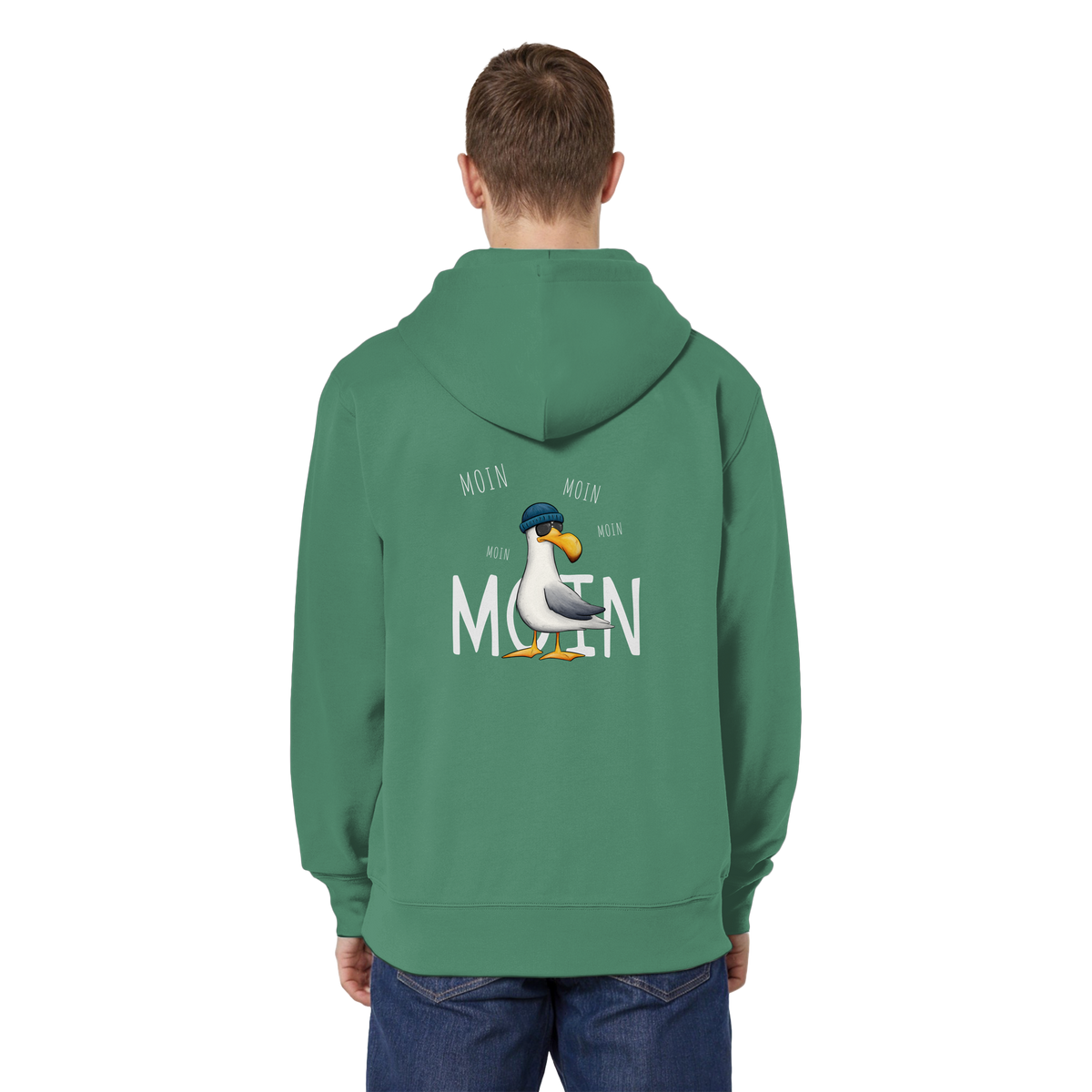 Moin Moin Lässige Hipster Möwe  - Organic Relaxed Zipper