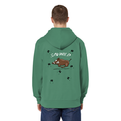 Sauwild wilde Sau | Wildschwein Keiler - Organic Relaxed Zipper
