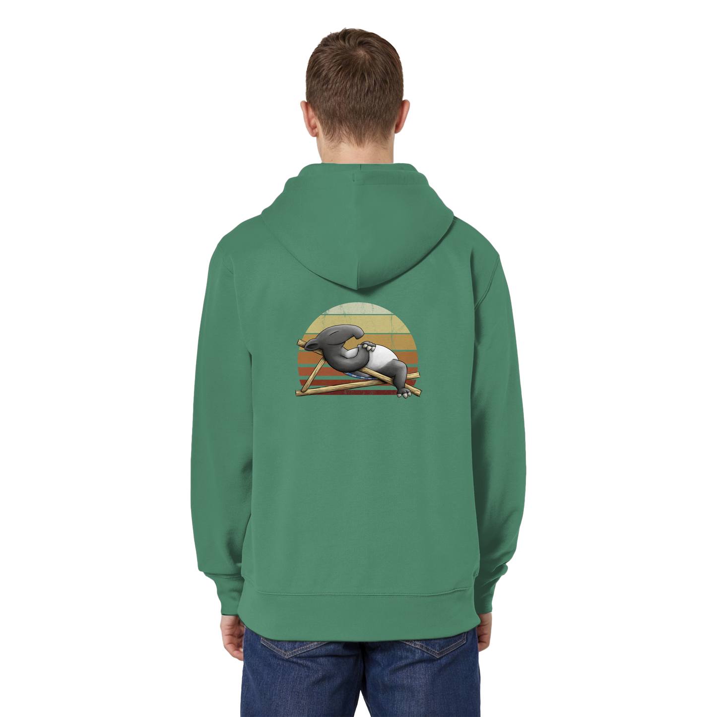 Lässiger Retro Sundown Tapir - Organic Relaxed Zipper