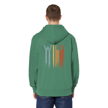 Wild Retro Schriftzug - Organic Relaxed Zipper