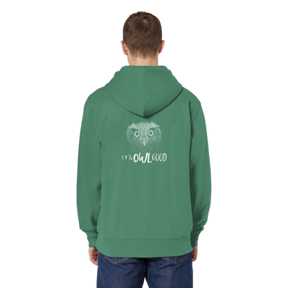 OWL Good | Kritzel-Kunst-Eule - Organic Relaxed Zipper