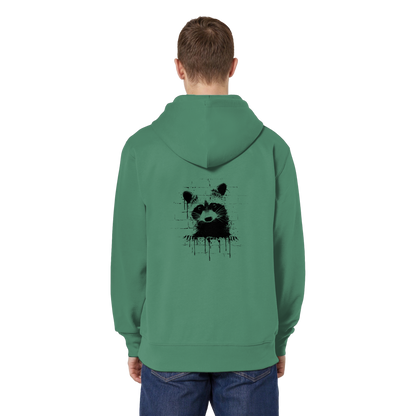 Funky Street Art Waschbär - Organic Relaxed Zipper