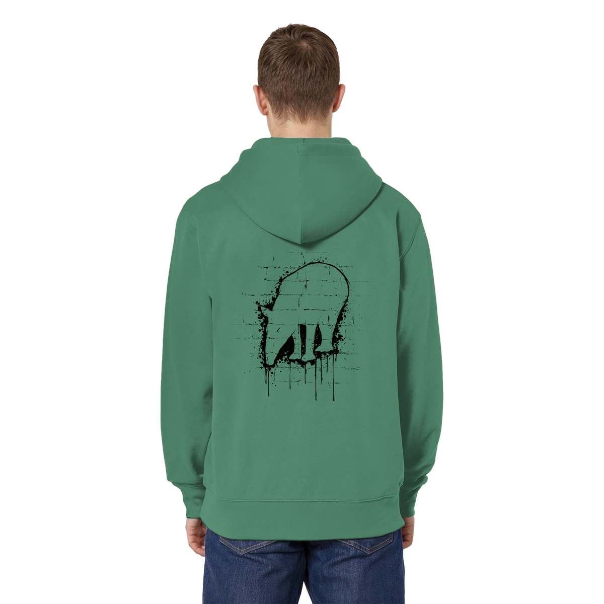 Urban Street Art Tapir Silhouette - Organic Relaxed Zipper