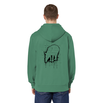Urban Street Art Tapir Silhouette - Organic Relaxed Zipper