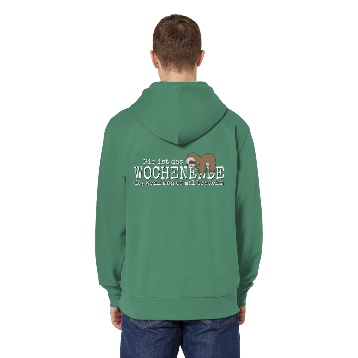 Kawaii Faultier Wochenende - Organic Relaxed Zipper