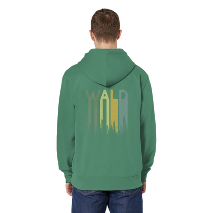 Wald Retro Forst Schriftzug - Organic Relaxed Zipper