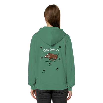 Sauwild wilde Sau | Wildschwein Keiler - Organic Relaxed Zipper