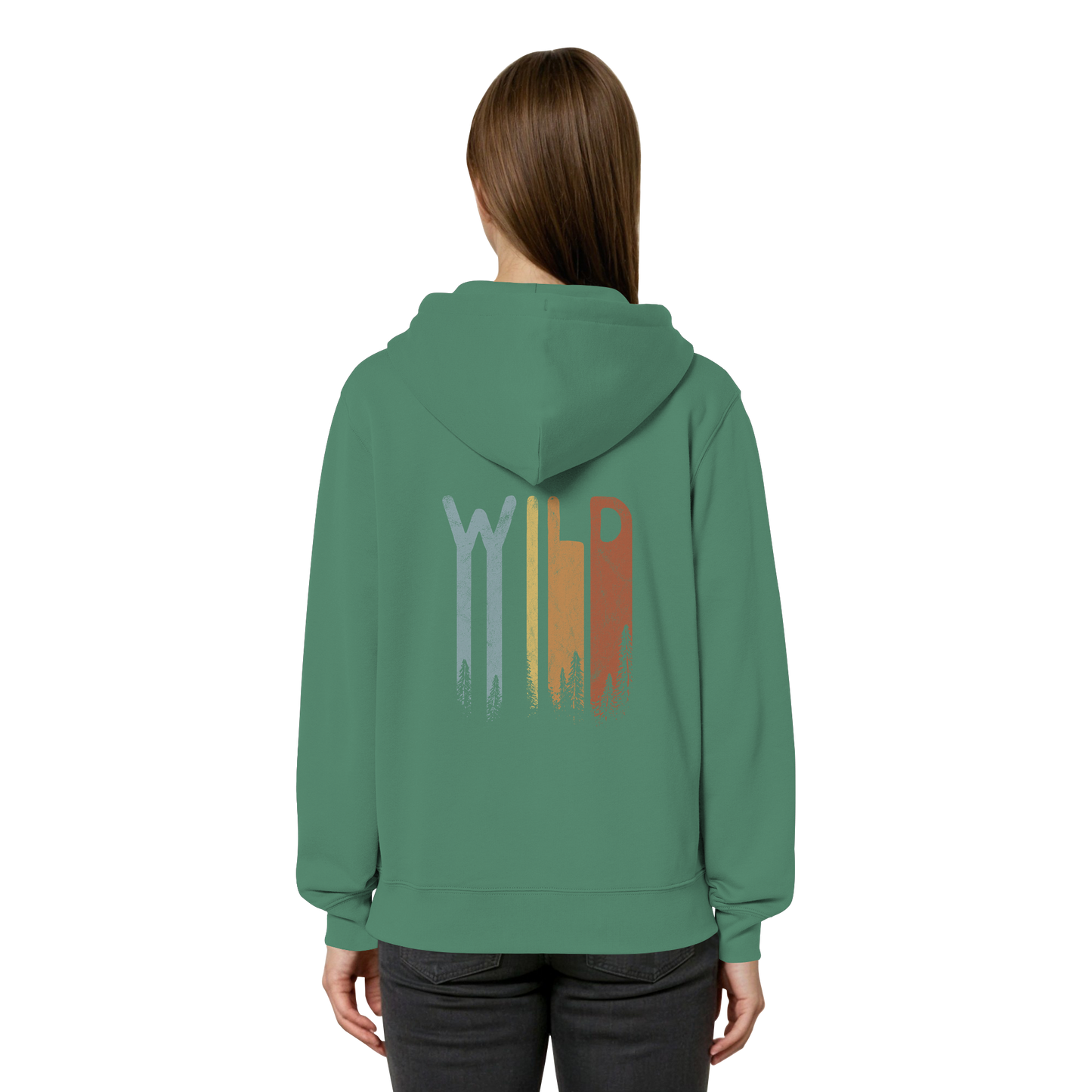 Wild Retro Schriftzug - Organic Relaxed Zipper