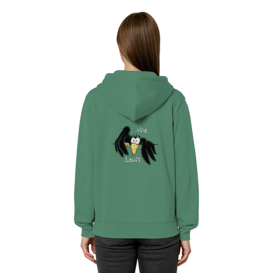 Joa Läuft Krähe gechillter Rabe - Organic Relaxed Zipper